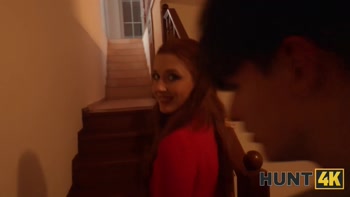 HUNT4K. Please don't cum inside my pussy