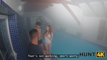 HUNT4K. Please don't cum inside my pussy