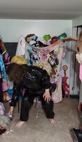 Gracidea's PVC Sissy Fantasy: Breathhood & Tube under Mask Breathplay