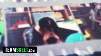Office Seduction Unleashed: Teen (18+) Brunette Torn Between Colleagues