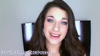 Lacy Channing's POV Blowjob Showdown: Petite Brunette Gets Naughty