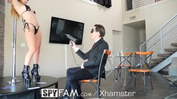 SPYFAM Stripper Step Sister Performs For Her Step Bro