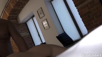Nick Whitehard - Nick's Massive Cumshot on Petite Teen (18+)'s Flat Belly