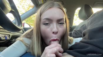 Lost in Lust: Blonde Teen (18+) LIs Evans Picks Up Stranger for Public Blowjob