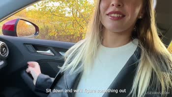Lost in Lust: Blonde Teen (18+) LIs Evans Picks Up Stranger for Public Blowjob