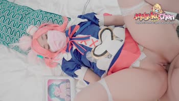 MasukuChan's Cosplay Delight: Juicy Asian Ass & creampie Doggystyle