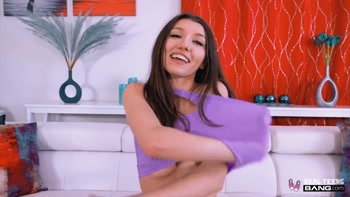 Petite Brunette Teen (18+)'s Car Trunk Adventure: Fingered and Fucked POV