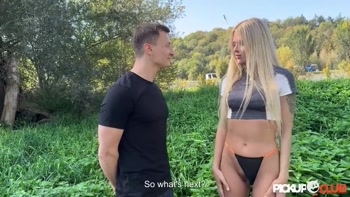 PickUp Club - Leggy Flexible Blonde Zlata Shine Meets fellow Runner Charlie Dean