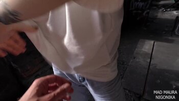 Nigonika's Sizzling 4K POV Blowjob at an Abandoned Factory