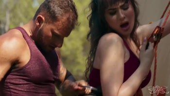 TRANS ANGELS - Parker Savage Feeds Rana Katana A Big Dick In A Wild, Athletic Climbing Adventure