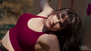 TRANS ANGELS - Parker Savage Feeds Rana Katana A Big Dick In A Wild, Athletic Climbing Adventure