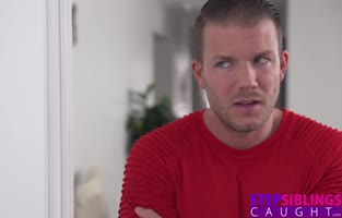 Aria Valencia Teases Stepbro in Shower with Deep Throat Blowjob