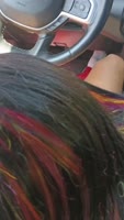 LIFE_ENTERTAINMENT - Ebony Babe's Car Head in NYC: Sloppy Deepthroat with BBC