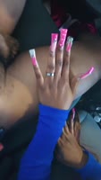 LIFE_ENTERTAINMENT - Ebony Babe's Car Head in NYC: Sloppy Deepthroat with BBC