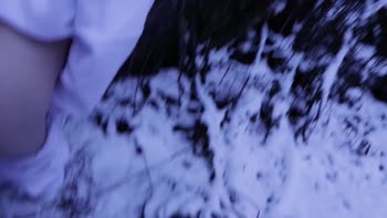CentauriHadar's Wintertime Bliss: Car Blowjob & Sweaty Doggystyle