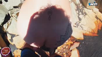 Khiara Labios Rojos Public Seduction in Argentina: Teen (18+) Sister-in-Law's Natural Boobs and blowjob