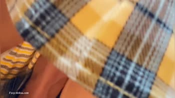 FoxyAleksa's Subway Surprise: Random Stranger Handjob