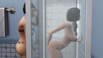 Step Fantasy Unleashed: Futa Stepmom's Shower Surprise with thereasonyoucum