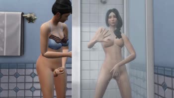 Step Fantasy Unleashed: Futa Stepmom's Shower Surprise with thereasonyoucum