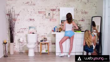 Lily Larimar & Aliya Brynn's Roommate Rivalry Ignites Sizzling Lesbian Encounters