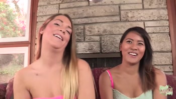 Stunning Guy Stuns Bisexual Beauties in Sensual Threesome