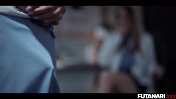 Shemale Scientist Gets Lab Infection and Grows Futa Cock - Asian Trans Fucks All Natural Russian Girl Creampie