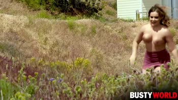 Natasha Nice's Outdoor Affair: Blowjob, Handjob, and Busty Delights