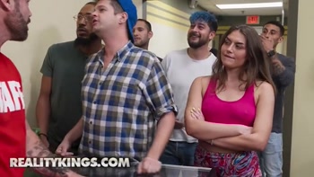 REALITY KINGS - Selina Bentz Flashes Her Tits For Attention And Ends Up Getting Fucked With A Muscular Employee