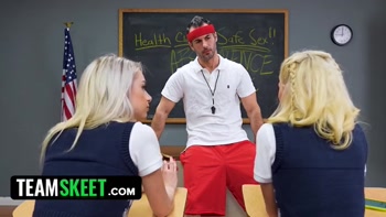 Real sex education class with horny 1s
