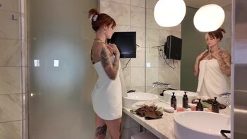 Sally Dinosaur's Tattooed Temptation: Solo Shower Fun