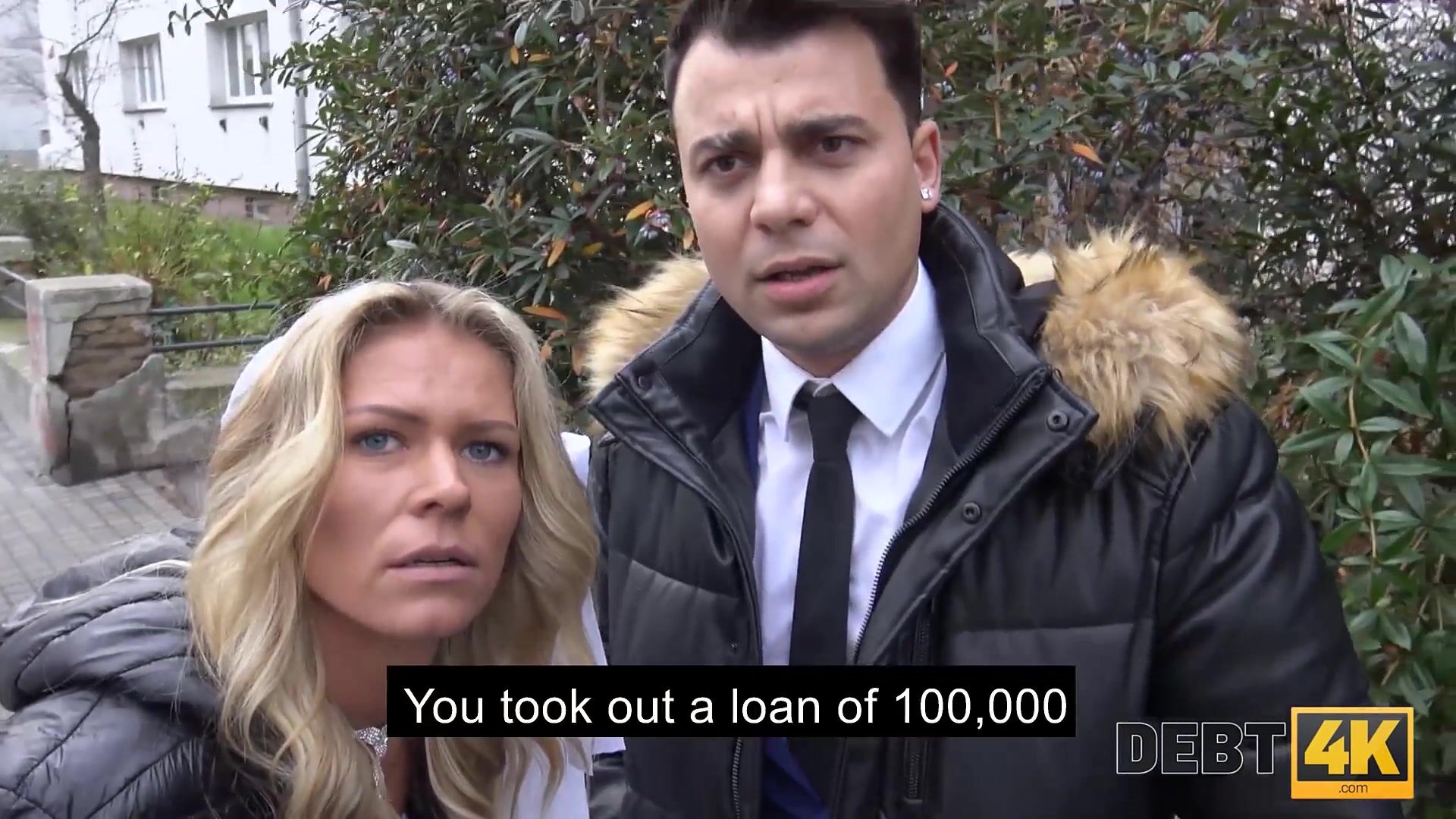 DEBT4k. Hot Blonde Hooks up with Creditor so he could Forget about Debt