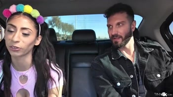 Raver Slut Brings Home Fat Dick For A Ride