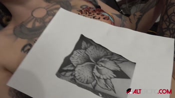 River Dawn Ink's Sizzling Blowjob After New Tattoo