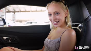 Real Teens (18+) - Petite Blonde Braylin Bailey Gets A Vibrator And Big Cock As A Present