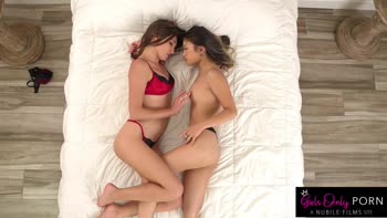 Lulu Chu - Sultry Brunette Lesbians Unleash Passion in Lingerie