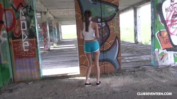 Cindy Shine's Morning Run: Fingering in Public and Satisfying Her Cravings