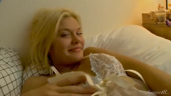 Lisa's Sizzling Solo: Blonde Teen (18+) Delights in her Vibrant Toy Collection