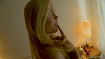 Lisa's Sizzling Solo: Blonde Teen (18+) Delights in her Vibrant Toy Collection