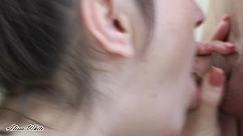 AlissaWhite1 Sucks Dick Hard in POV Amateur Deepthroat