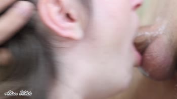 AlissaWhite1 Sucks Dick Hard in POV Amateur Deepthroat