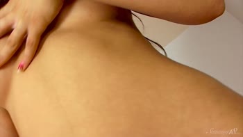 Seductive Teen (18+) Brunette Persephone Unravels in Lingerie
