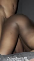 Sexykitty043's BBC Backshot: Wet Ebony Pussy Meets Hung Coworker
