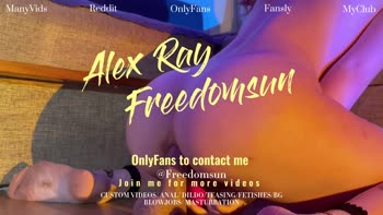 Alex Ray Freedomsun - Alex's Anal Delight: Solo Masturbation with Dildo