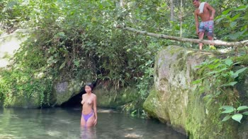 Saraymike's Surprise Lake Date: Real Latina Stepsis Treat