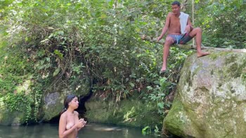 Saraymike's Surprise Lake Date: Real Latina Stepsis Treat