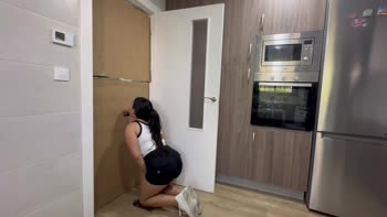 Sashasweetx's Latina Surprise: Glory Hole Blowjob