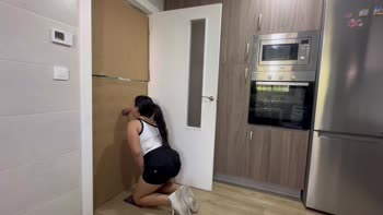Sashasweetx's Latina Surprise: Glory Hole Blowjob