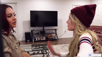 Straight Girl Goes Lesbian For The First Time - Scarlett Sage, Sabina Rogue