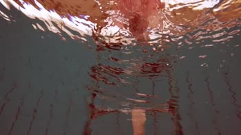 Polish hot shaped Deniska swimming nude