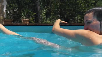 Fernanda's Pink Perfection: Underwater Gymnastics Delight